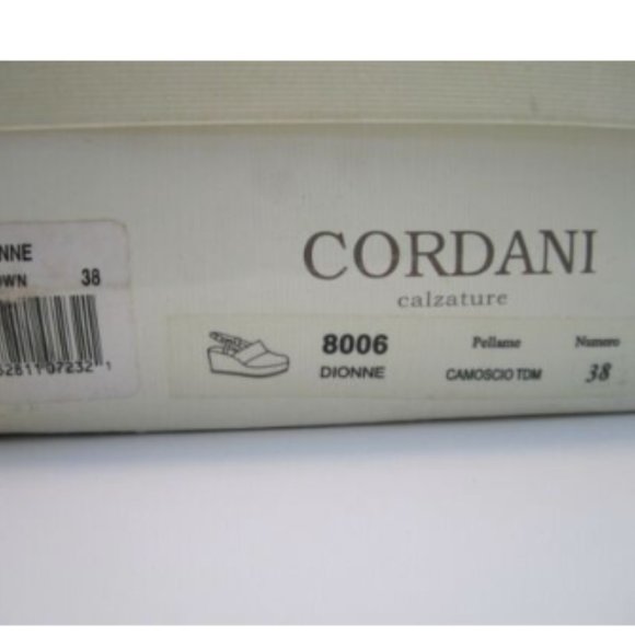 38 8 CORDANI DIONNE brown WEDGE PLATFORM MULES clog SUEDE PUMPS heels SHOES MINT - Picture 11 of 11